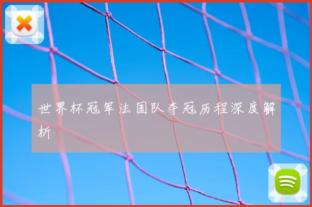 世界杯冠军法国队夺冠历程深度解析